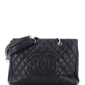 Chanel Grand Shopping Tote Quilted Caviar XL