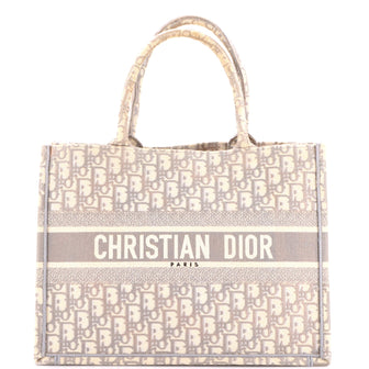 Christian Dior Book Tote Oblique Canvas Medium