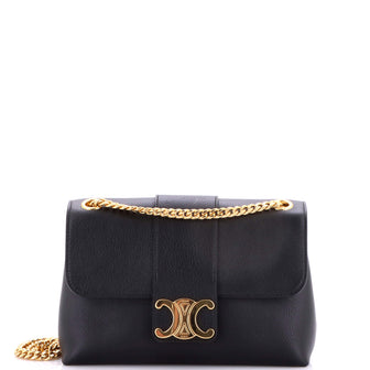 Celine Victoire Flap Shoulder Bag Leather Medium