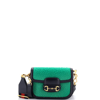 Gucci Horsebit 1955 Shoulder Bag Wool Mini