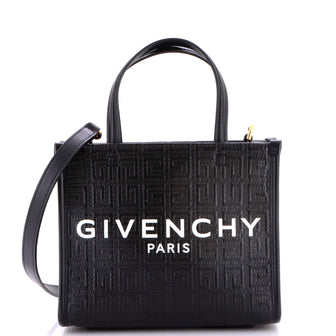 Givenchy G-Tote 4G Embossed Coated Canvas Mini