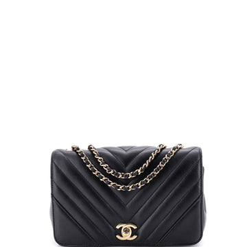 Chanel Statement Flap Bag Chevron Calfskin Mini