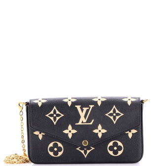 Louis Vuitton Felicie Pochette Bicolor Monogram Empreinte Giant