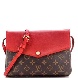Louis Vuitton Twice Handbag Monogram Canvas and Leather