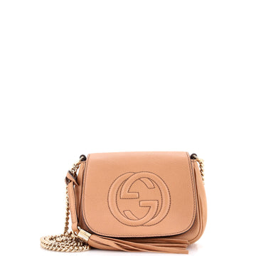 Gucci Soho Chain Crossbody Bag Leather Small