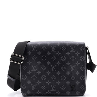 Louis Vuitton District Messenger Bag Monogram Eclipse Canvas PM