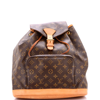 Louis Vuitton Vintage Montsouris Backpack Monogram Canvas GM