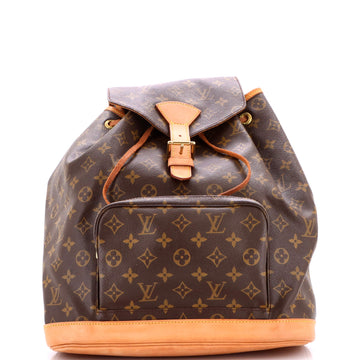 Louis Vuitton Vintage Montsouris Backpack Monogram Canvas GM