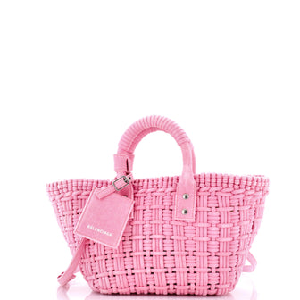 Balenciaga Bistro Panier Bag Woven Denim XS