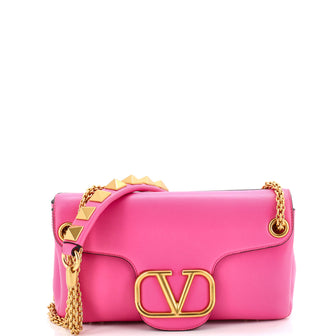 Valentino Garavani Stud Sign Shoulder Bag Leather