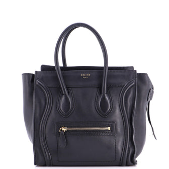 Celine Luggage Bag Smooth Leather Micro