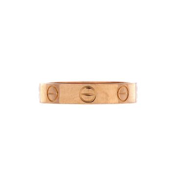 Cartier Love Wedding Band Ring 18K Rose Gold