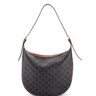 Celine Heloise Bag Triomphe Coated Canvas Medium
