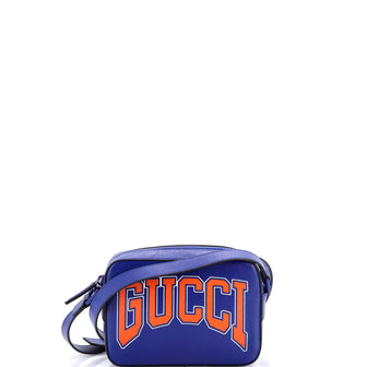 Gucci NY Dragons Camera Crossbody Bag Printed Leather Small
