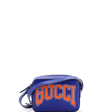 Gucci NY Dragons Camera Crossbody Bag Printed Leather Small
