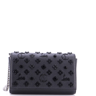 Christian Louboutin Paloma Clutch Embellished Leather Small
