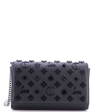 Christian Louboutin Paloma Clutch Embellished Leather Small