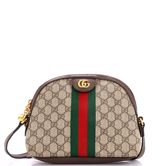 Gucci Ophidia Dome Shoulder Bag GG Coated Canvas Small