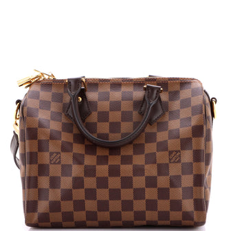 Louis Vuitton Speedy Bandouliere Bag Damier 25