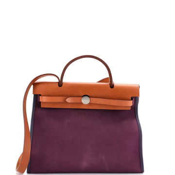 Hermes Herbag Zip Leather and Toile 31