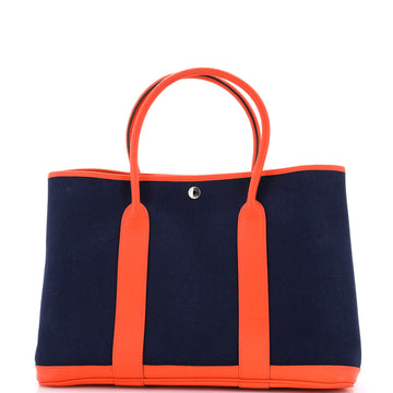 Hermes Garden Party Tote Toile and Leather 36