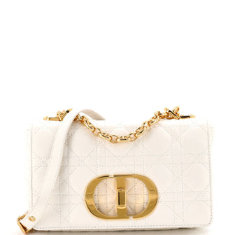 Christian Dior Caro Bag Cannage Quilt Calfskin Small