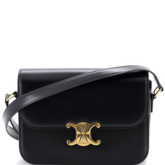 Celine Triomphe Shoulder Bag Smooth Calfskin Medium