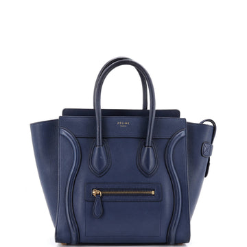 Celine Luggage Bag Grainy Leather Micro