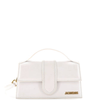Jacquemus Le Bambino Top Handle Flap Bag Leather Long