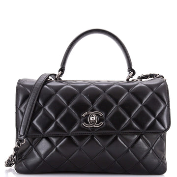 Chanel Trendy CC Top Handle Bag Quilted Lambskin Medium