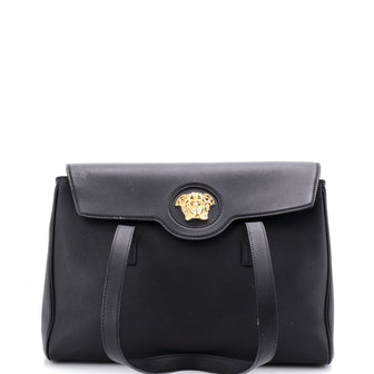 Versace La Medusa Flap Tote Leather Medium