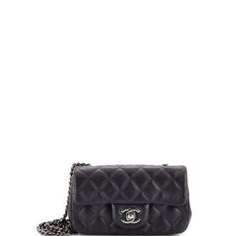 Chanel Classic Single Flap Bag Quilted Lambskin Extra Mini