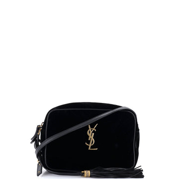 Saint Laurent Lou Camera Bag Matelasse Chevron Velvet Small