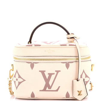 Louis Vuitton Vanity Handbag Bicolor Monogram Empreinte Giant PM