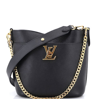 Louis Vuitton Lock and Walk Bucket Bag Leather