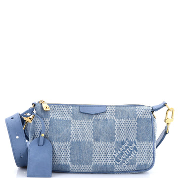 Louis Vuitton Pochette Accessoires NM Damier 3D Denim XL