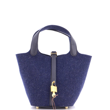Hermes Picotin Lock Bag Felt with Leather PM