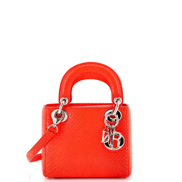 Christian Dior Lady Dior Bag Python Mini