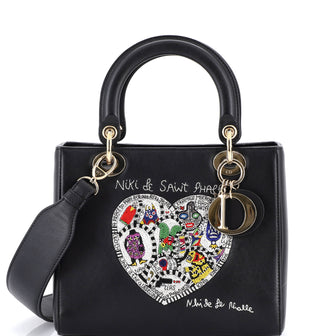 Christian Dior Lady Dior Bag Limited Edition Niki de Saint Phalle Embroidered Leather Medium
