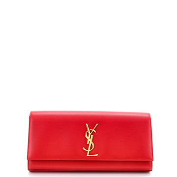 Saint Laurent Classic Monogram Clutch Leather Long