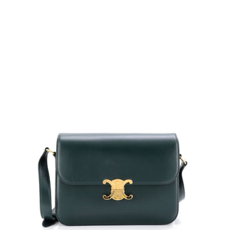 Celine Triomphe Shoulder Bag Smooth Calfskin Large