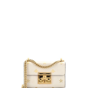 Gucci Padlock Shoulder Bag Printed Leather Small