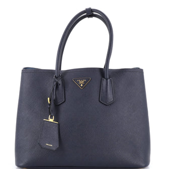 Prada Cuir Double Tote Saffiano Leather Large