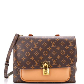 Louis Vuitton Marignan Handbag Monogram Canvas with Leather
