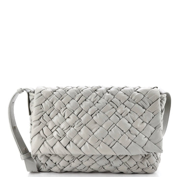 Bottega Veneta Rumple Messenger Bag Intrecciato Leather Medium