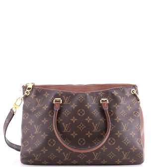 Louis Vuitton Pallas Tote Monogram Canvas with Leather
