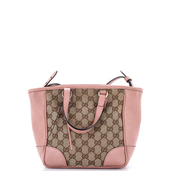 Gucci Bree Convertible Tote GG Canvas with Leather Small