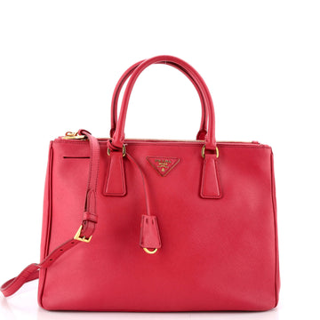 Prada Double Zip Lux Tote Saffiano Leather Medium
