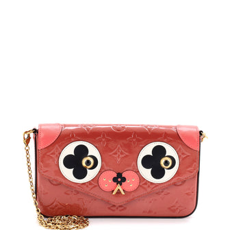 Louis Vuitton Felicie Pochette Limited Edition Valentine Dog Monogram Vernis