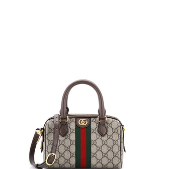Gucci Ophidia Convertible Boston Bag GG Coated Canvas Mini